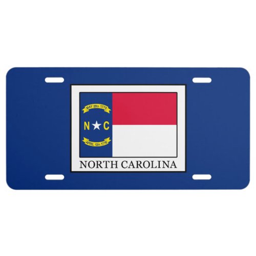 North Carolina License Plate