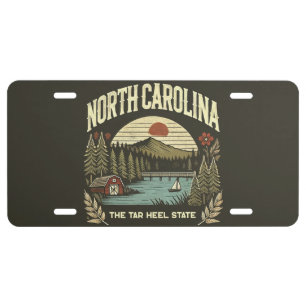 North Carolina License Plate