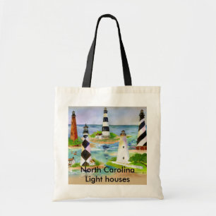 North Carolina Light houses Tote Bag