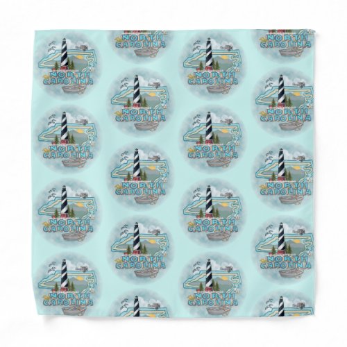 North Carolina Lighthouse Bandana