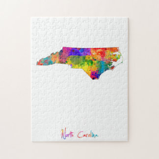 North Carolina Map Jigsaw Puzzle