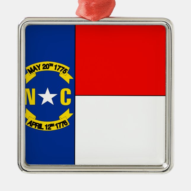 NORTH CAROLINA METAL ORNAMENT (Front)