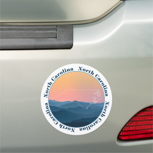 North Carolina Mountains Car Magnet