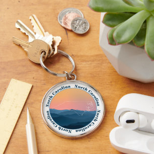 North Carolina Mountains Keychain