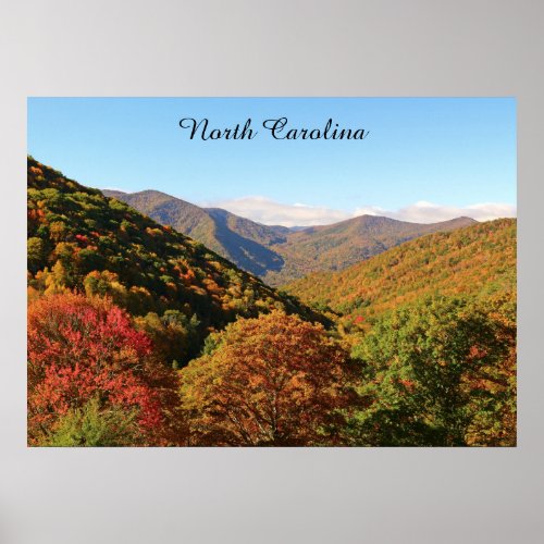 North Carolina Mountains Poster