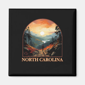 North Carolina Nc Hiking Mountain State Pride Magnet