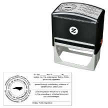North Carolina Notary Public Acknowledgement Stamp