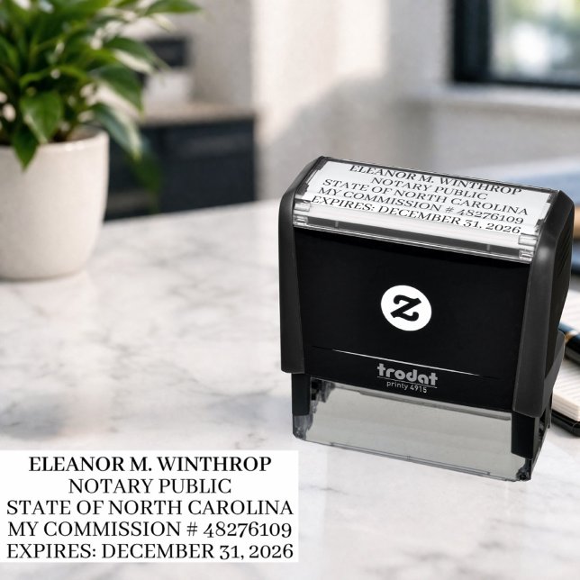 North Carolina Notary Public Self-inking Stamp (Creator Uploaded)