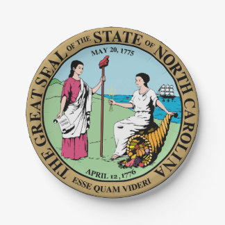 North Carolina Paper Plates