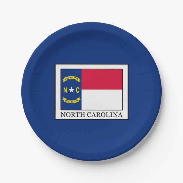North Carolina Paper Plates (Front)