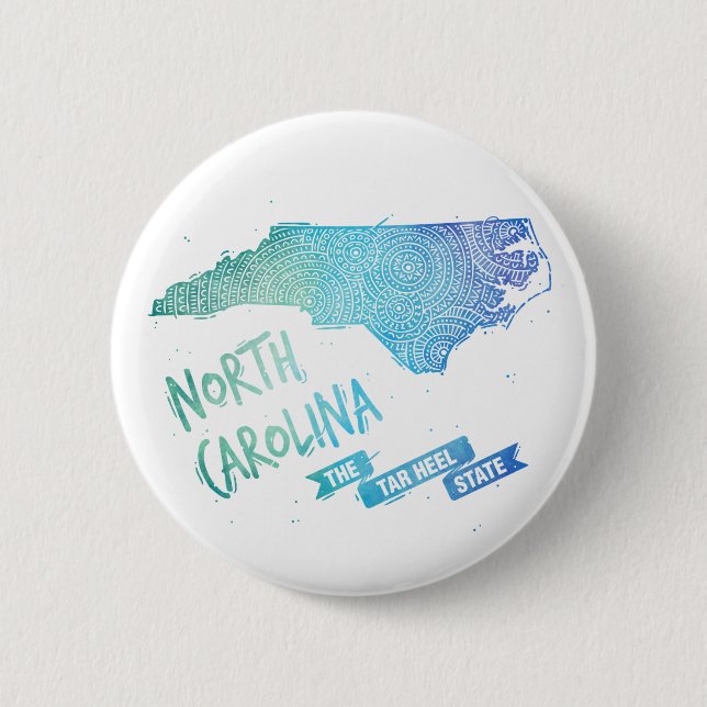 North Carolina Pinback Button (Front)