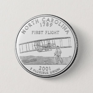 North Carolina Pinback Button