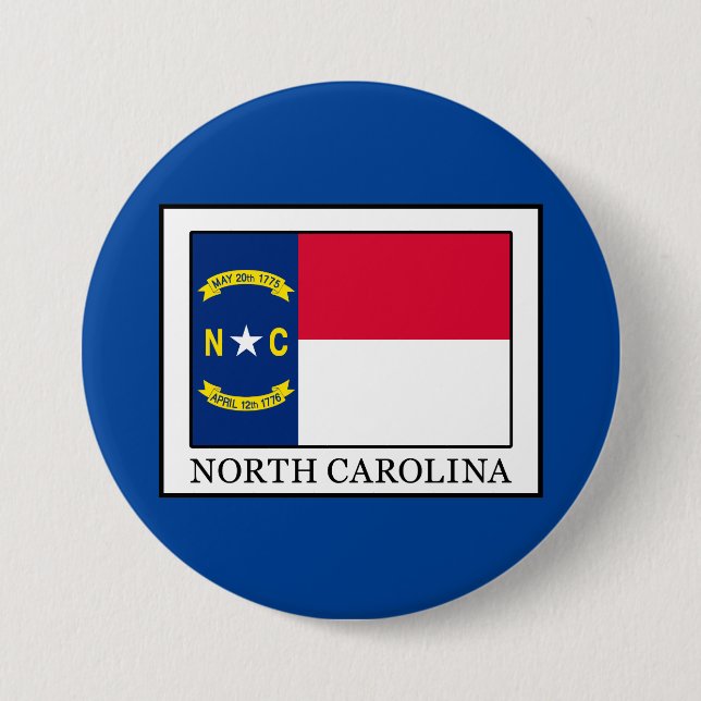 North Carolina Pinback Button (Front)