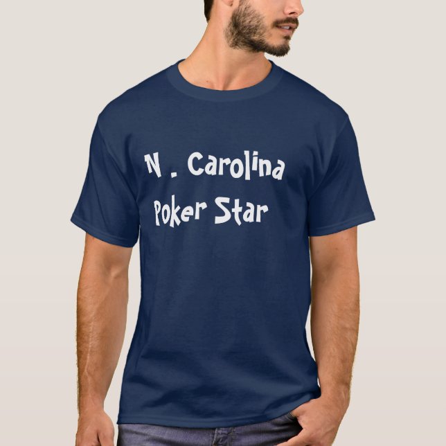 North Carolina Poker Star T-Shirt (Front)
