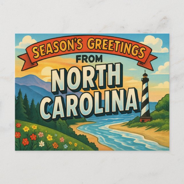 NORTH CAROLINA Postcard (Front)