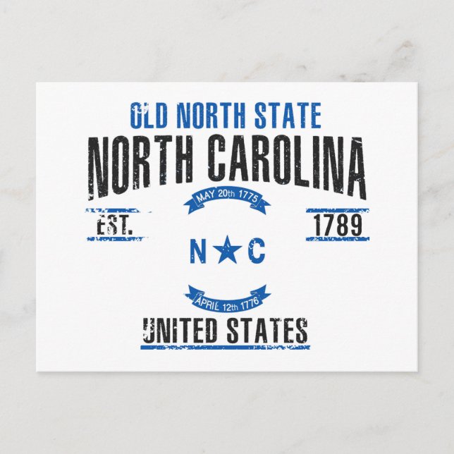 North Carolina Postcard (Front)