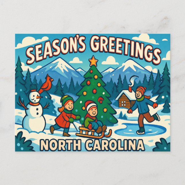 NORTH CAROLINA Postcard (Front)