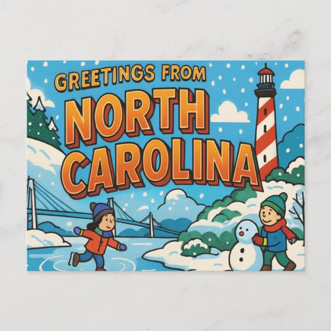 NORTH CAROLINA Postcard (Front)