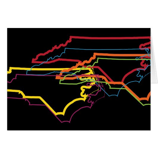 north carolina pride blur cards (Front Horizontal)