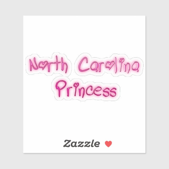 North Carolina Princess Sticker (Sheet)
