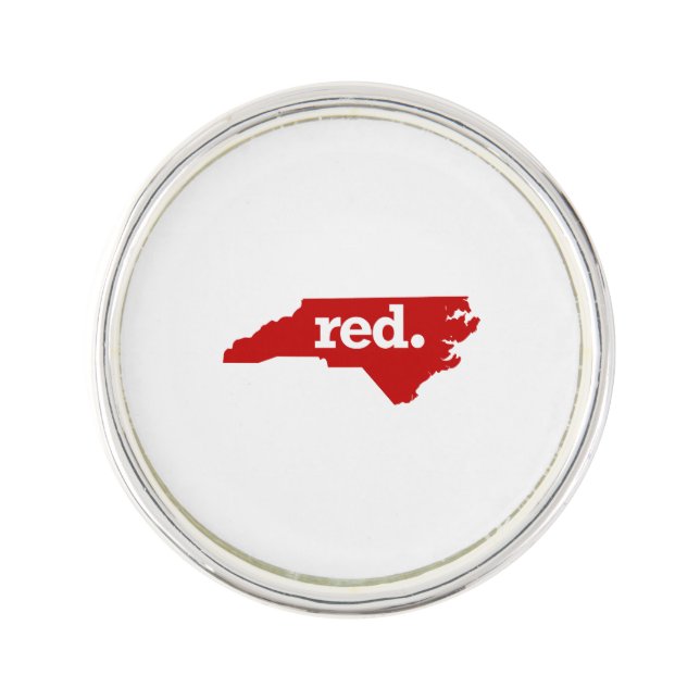NORTH CAROLINA RED STATE PIN (Front)