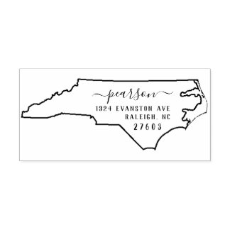 North Carolina Return Address Stamp Self-Inking