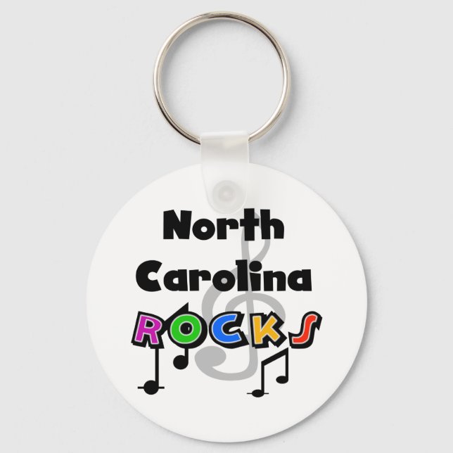 North Carolina Rocks Keychain (Front)
