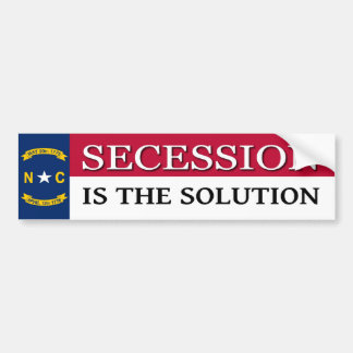 North Carolina Secession Bumper Sticker