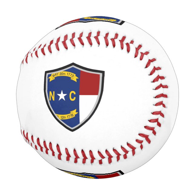 North Carolina shield flag baseball (Front Right)