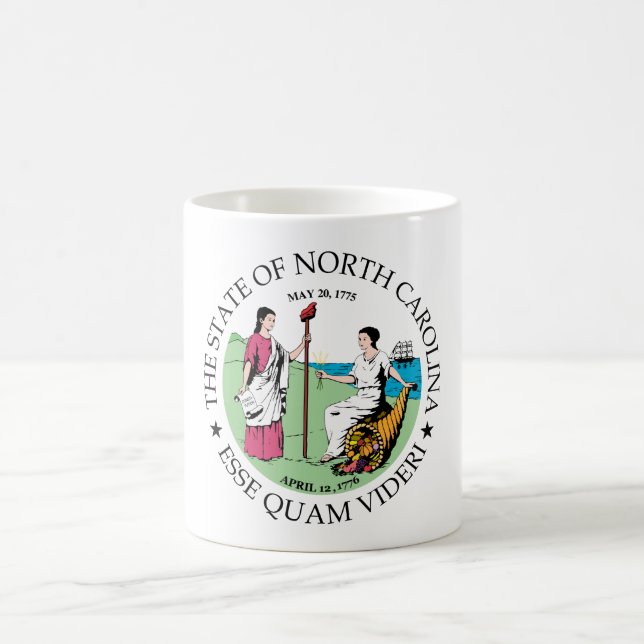 North Carolina sign Coffee Mug (Center)