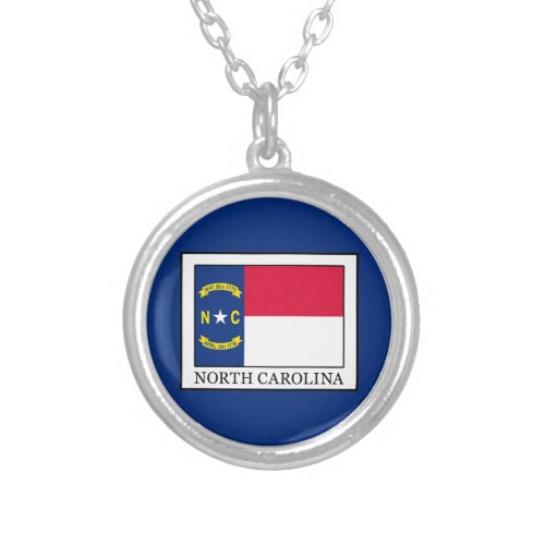 North Carolina Silver Plated Necklace