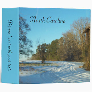 North Carolina - Snowy Path Binder