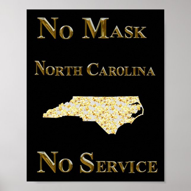 NORTH CAROLINA SOCIAL DISTANCING POSTER (Front)