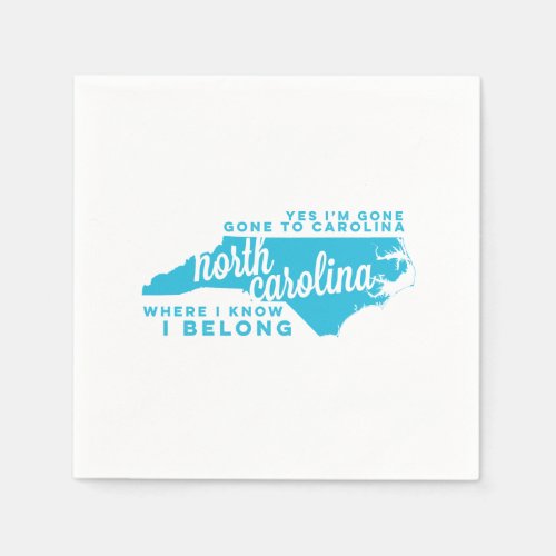 north carolina  song lyrics  sky blue paper napkins