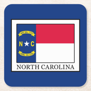 North Carolina Square Paper Coaster