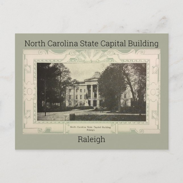 North Carolina State Capital Building Postcard1908 Postcard (Front)