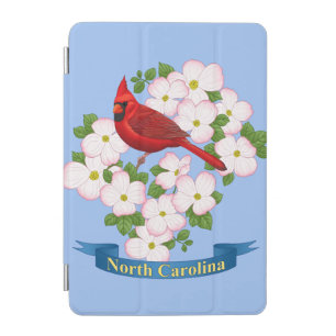 North Carolina State Cardinal Bird Dogwood Flower iPad Mini Cover