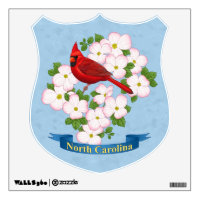 North Carolina State Cardinal Bird Dogwood Flower