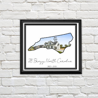 North Carolina State Custom Photo PCS Gift Poster