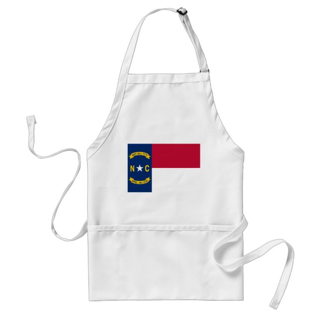 North Carolina State Flag Adult Apron (Front)