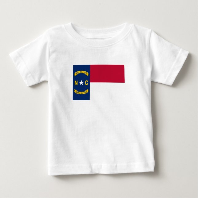 North Carolina State Flag Baby T-Shirt (Front)