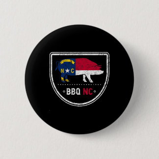 North Carolina State Flag Bbq Nc  Button