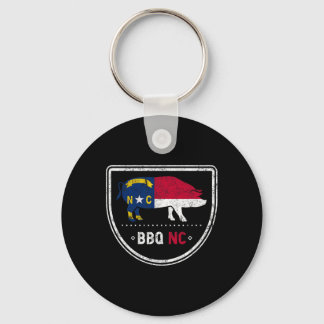 North Carolina State Flag Bbq Nc  Keychain