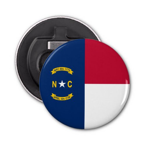 North Carolina State Flag Bottle Opener