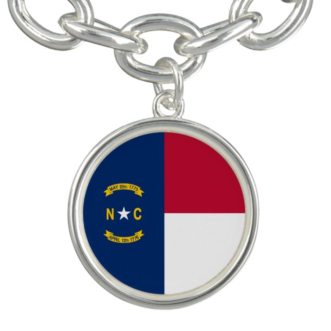 North Carolina State Flag Bracelet (Design)