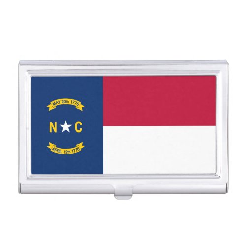North Carolina State Flag Business Card Case