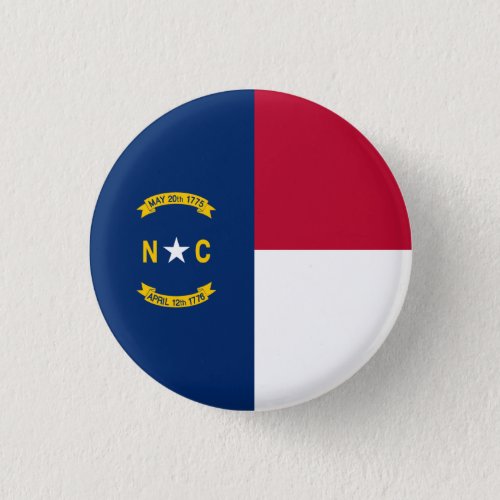 North Carolina State Flag Button