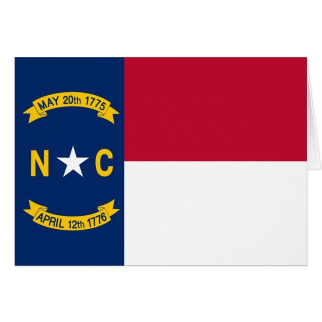 North Carolina State Flag Cards (Front Horizontal)
