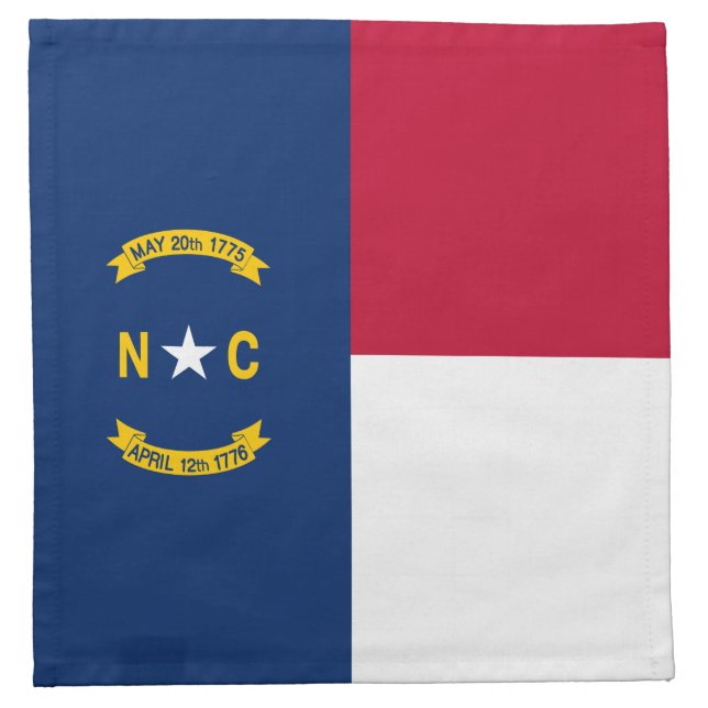 North Carolina State Flag Cloth Napkin (Front)