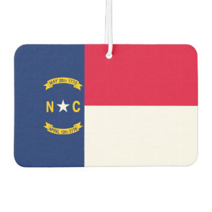 North Carolina State Flag Design Air Freshener